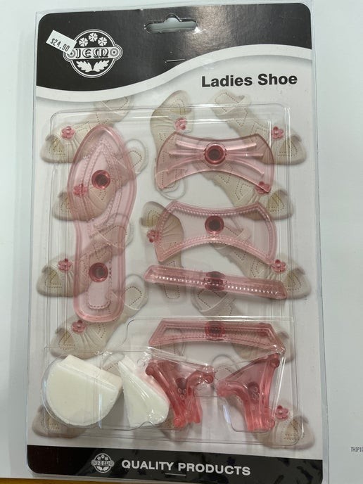 JEM Products Ladies Shoe Fondant Cutter Set & Top Cutter Set
