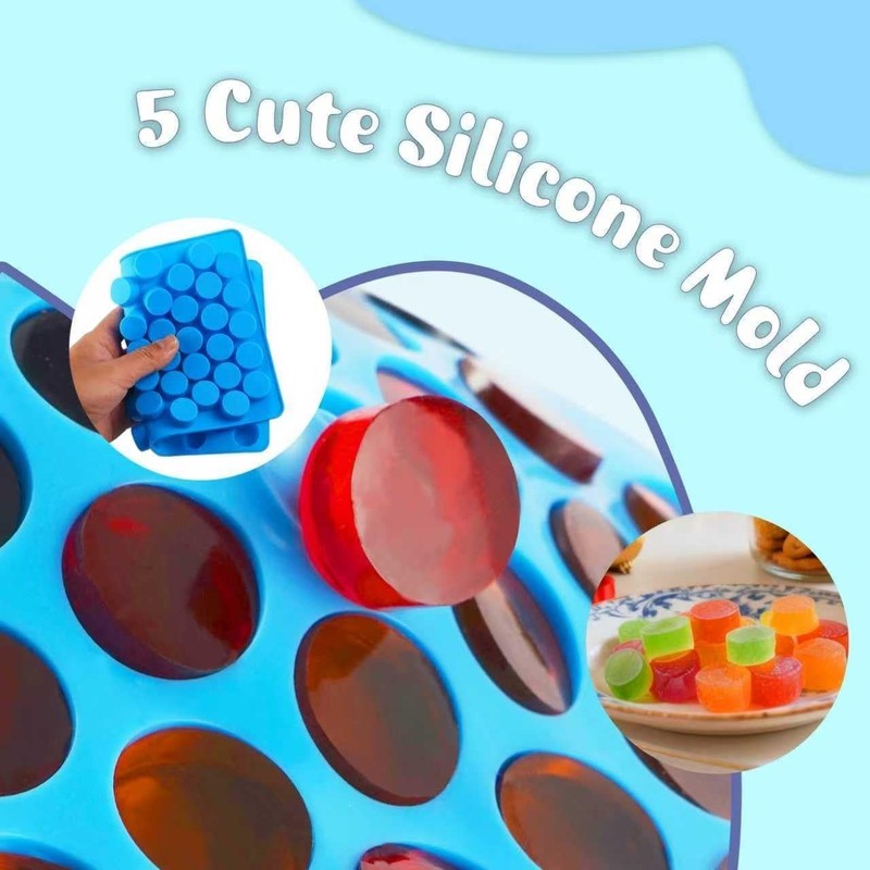 7Pcs Gummy Round Chocolate Silicone Molds gallery