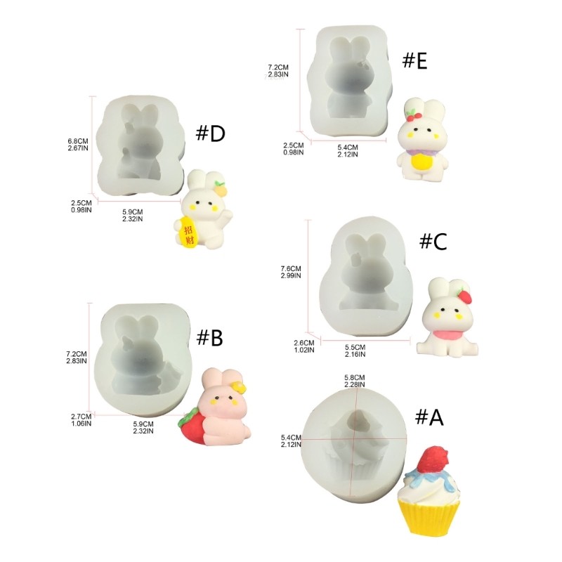 3D Cartoon Rabbit Fondant Mold Biscuits Mold DIY Cartoon Press Baking Mold gallery