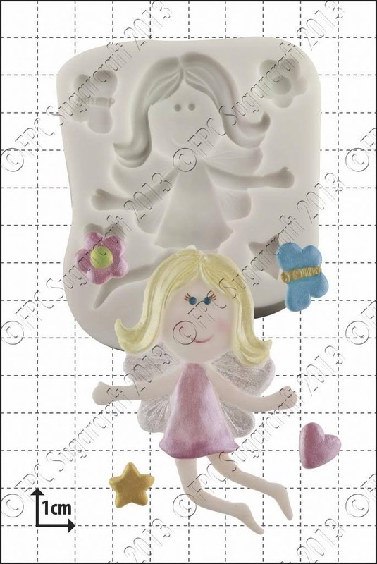 Silicone mould Funky Fairy | Food Use FPC Sugarcraft FREE UK shipping!