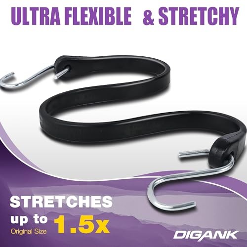 Bungee Cords with Hooks - 20 Pack - Heavy Duty Rubber Tarp Straps - Outdoor gallery
