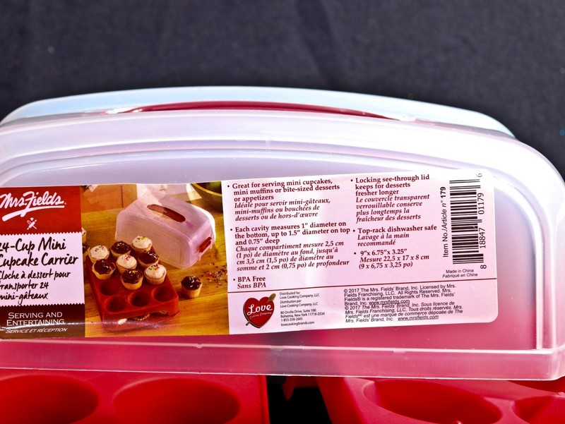 Mrs Fields MINI Cupcake Carrier, Holder Carries 24 MINI-Size Cupcakes, gallery