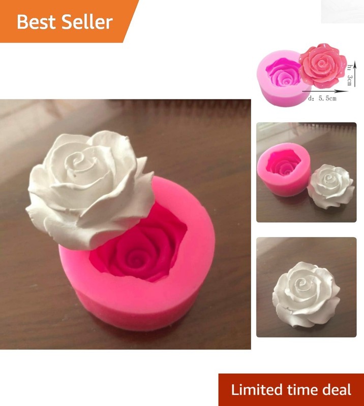 Food-Grade Silicone Rose Mold for Cakes, Jellies, and Chocolates – Easy Clean