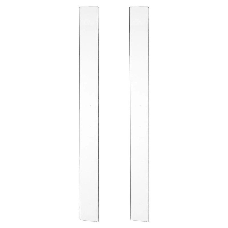 2 Pcs Rolling Pin Baking Guides Acrylic Measuring Dough Thickness Strips gallery