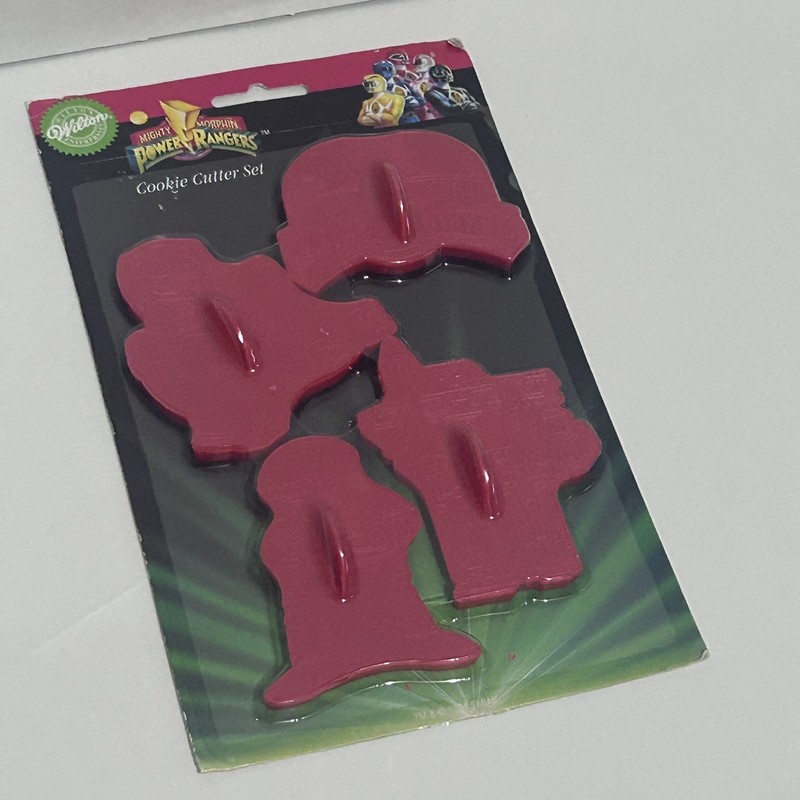 1994 Wilton Mighty Morphin Power Rangers Cookie Cutter Set of 4 NOS