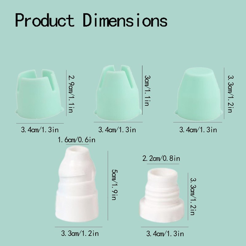 4Sets Coupler Piping Bag Plastic Standard Couplers for Large/Small Piping Tip... gallery