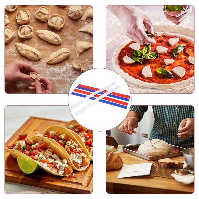 Silicone Measuring Dough Strips - 6PCS Non-Stick Baking Thickness Guides for ... gallery