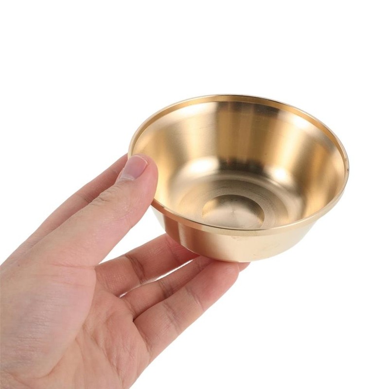 7 Pcs Offering Large Cup Copper Bowls Decorative Pedestal Bowl for Buddhist gallery