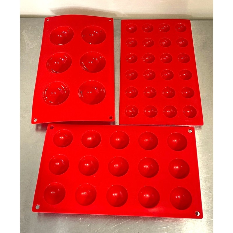 Sphere Silicone Molds Candy Making 3 Pack