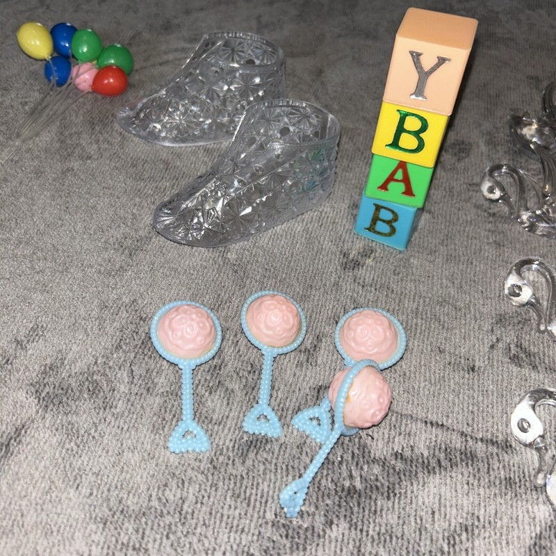 Lot Vintage Cake Toppers Balloons Baby Hockey Swans gallery