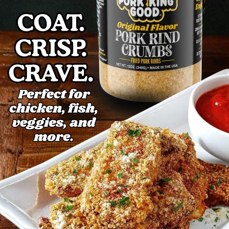 Pork King Good Low Carb Keto Diet Rind Breadcrumbs! 12 Ounce (Pack of 1) gallery
