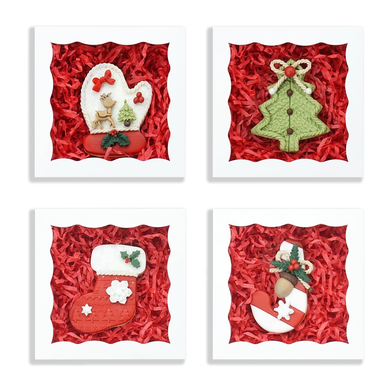 100 Pcs Individual Cookie Boxes 4 1/2 x 4 1/2 x 1 1/5 Small Gift Boxes Single... gallery