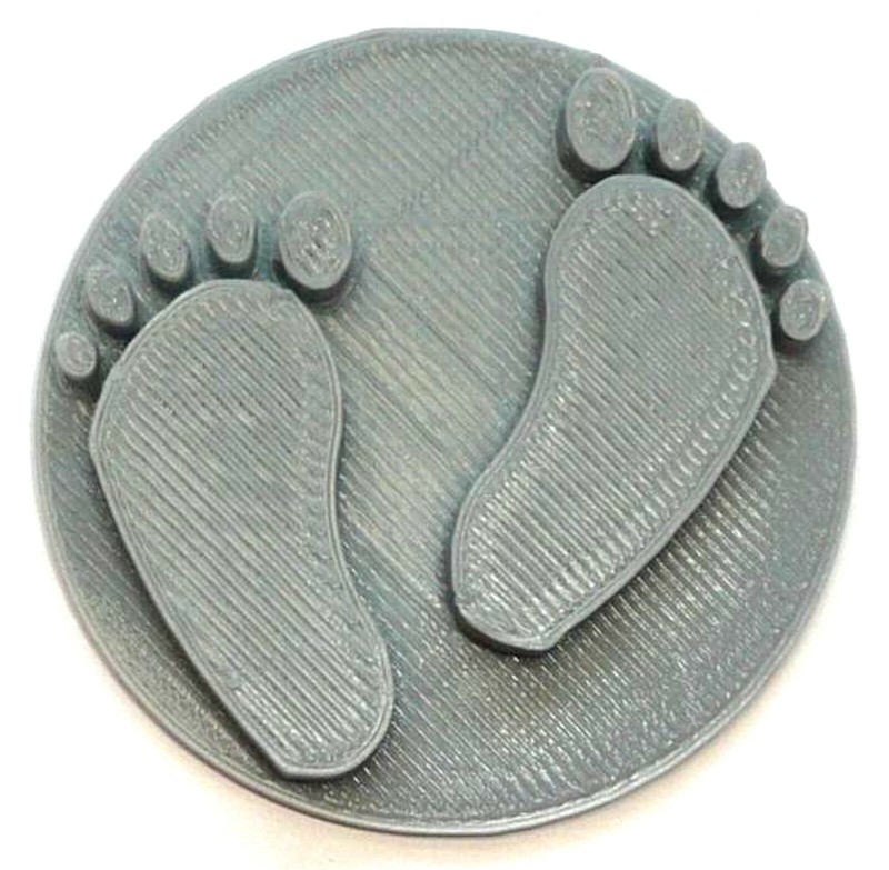 BABY FEET IMPRESSION SHOWER GENDER REVEAL COOKIE STAMP EMBOSSER USA PR4013