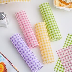 100Pcs Wax Paper Sheets for Food, Basket Liners Food Picnic Paper Sheets gallery