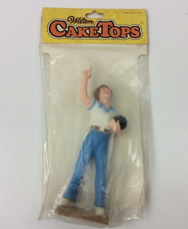 NEW Vintage 1980 Wilton Cake Topper – “Male Bowler”