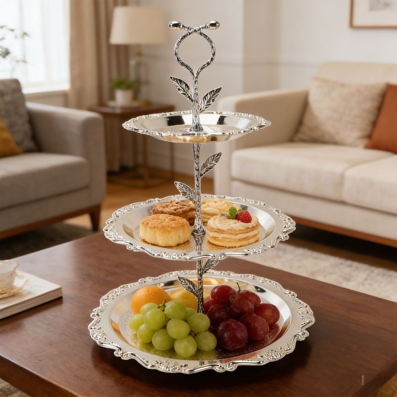 3 Tier Elegant European Style Dessert Cupcake Stand For Wedding Party V1 gallery