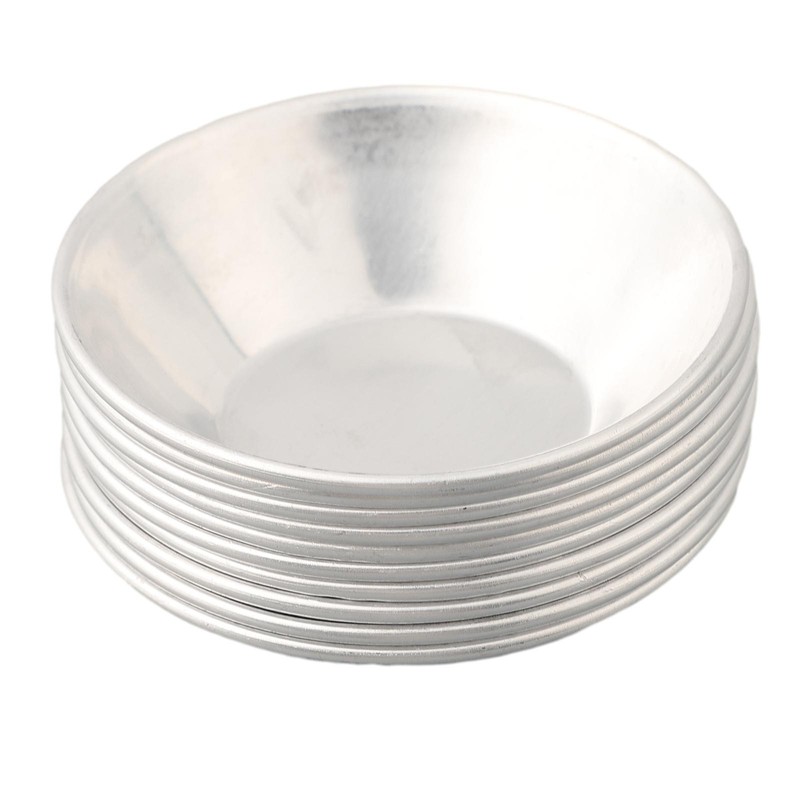 Cookie Egg Tart Moulds Pudding 10 Pcs Egg Tart Hot Baking Aluminum Alloy