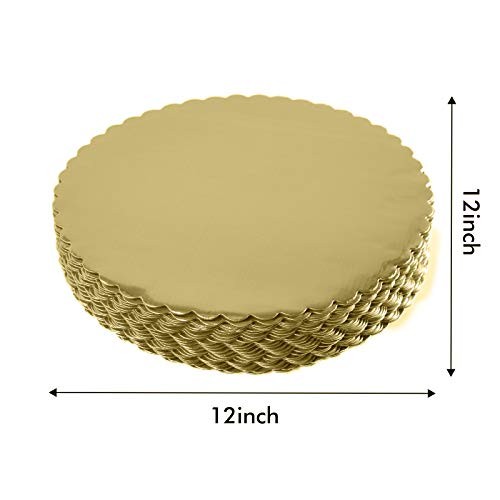 [25pcs] 12" Gold Cakeboard Round,Disposable Cake Circle Base Boards Cake Plate gallery