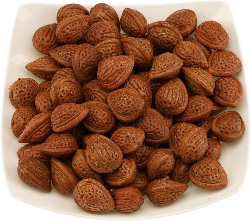 50pcs Fake Almond Decorat Artificial Realistic Nut Model