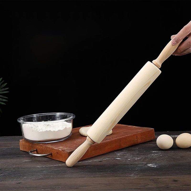 Wooden Dough Roller Kitchen Baking Tool Bread Pizza Cookie Cake Noodles New gallery