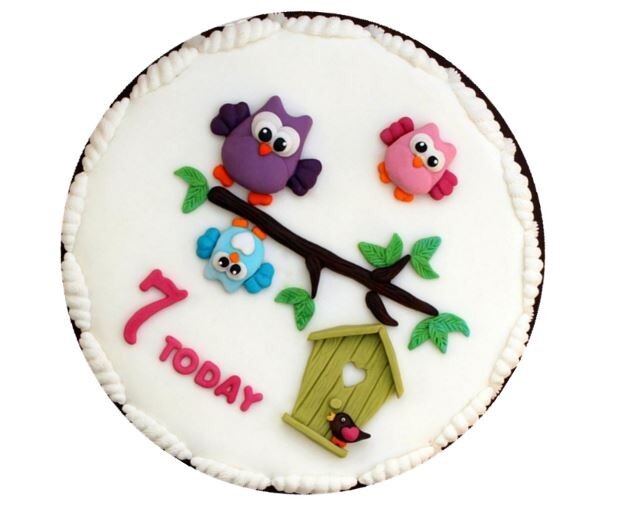 Birdhouse Silicone Mold Branch Birds Fondant Chocolate Candy Resin 5" x 4.5" gallery