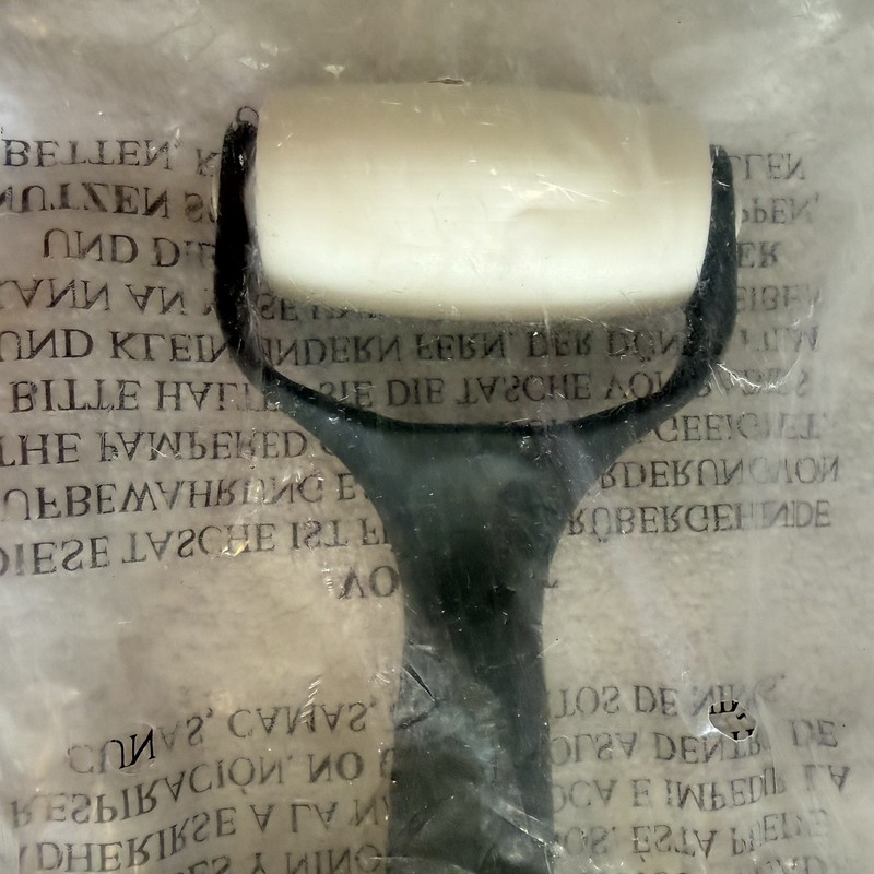 Pampered Chef Baker's Roller, Double Sided w/ Cleaning Tool, Gray & White #1485 gallery