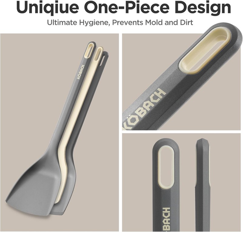 2 Pa Silicone Spatula, Heat Resistant 600°F Silicone Spatulas Set,Turner gallery