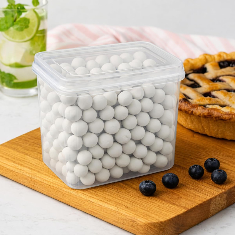 Pie Weights | Natural Ceramic Stoneware Beads for Blind Baking | Heat-Safe, -Saf gallery