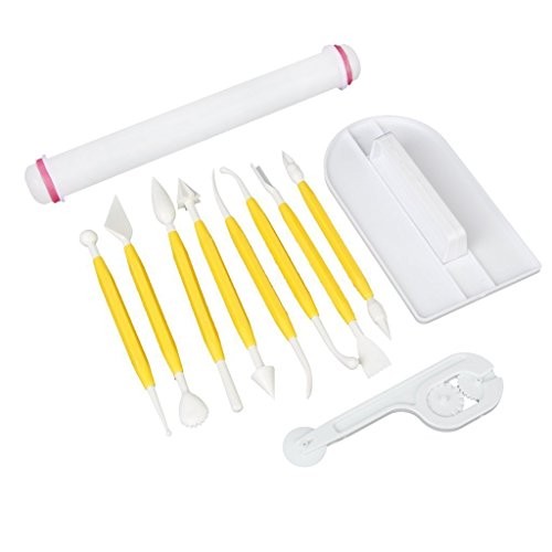 Fondant Cake Decorating Tools Setpcs Fondant Cutters Roller Fondant 11 gallery