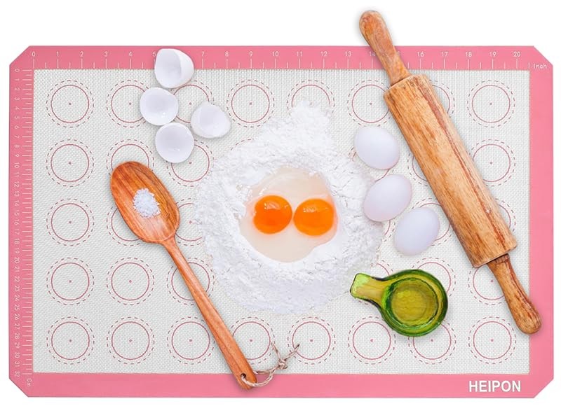 Macaron Silicone Baking Mats,22.44"Lx14.57"W,Pastry Mats Rolling gallery