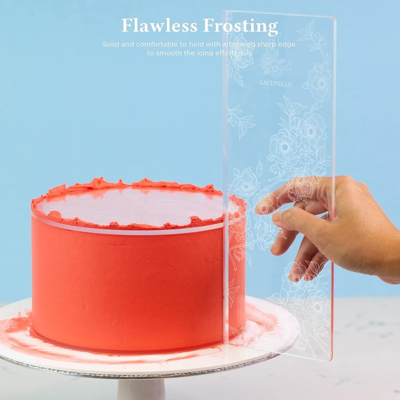 Acrylic Cake Buttercream Scraper Smoother for Icing Frosting, 12 inch Tall gallery