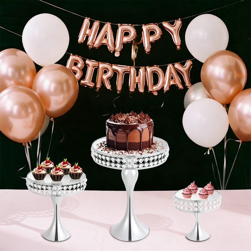 3pcs Of Cake Display Stands For Wedding/party/birthday/baby Shower/celebration