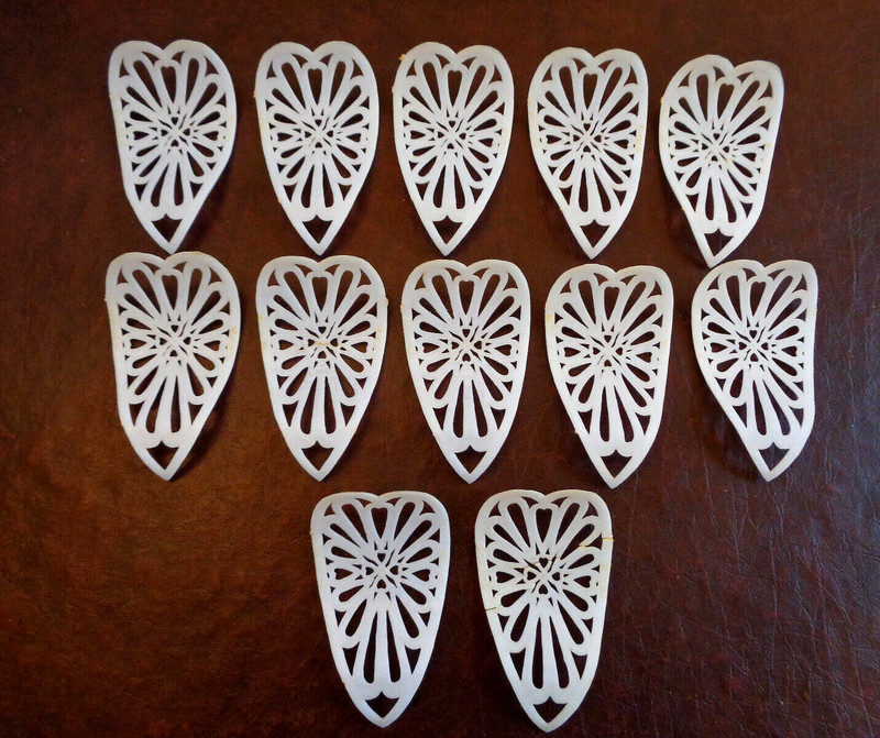 Lot 12 White Curved Long Decorative Hearts Wedding Cake Decorating Accessories gallery