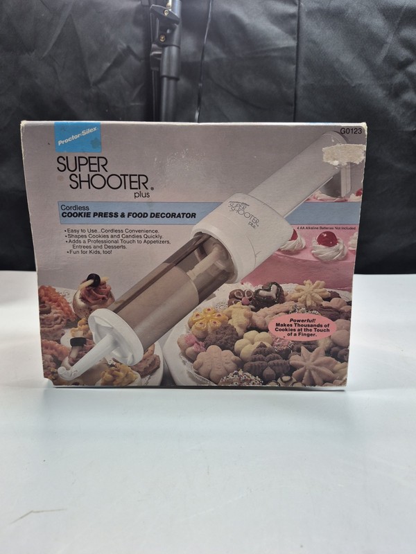 Proctor Silex Super Shooter Plus Cordless Cookie Press & Food Decorator