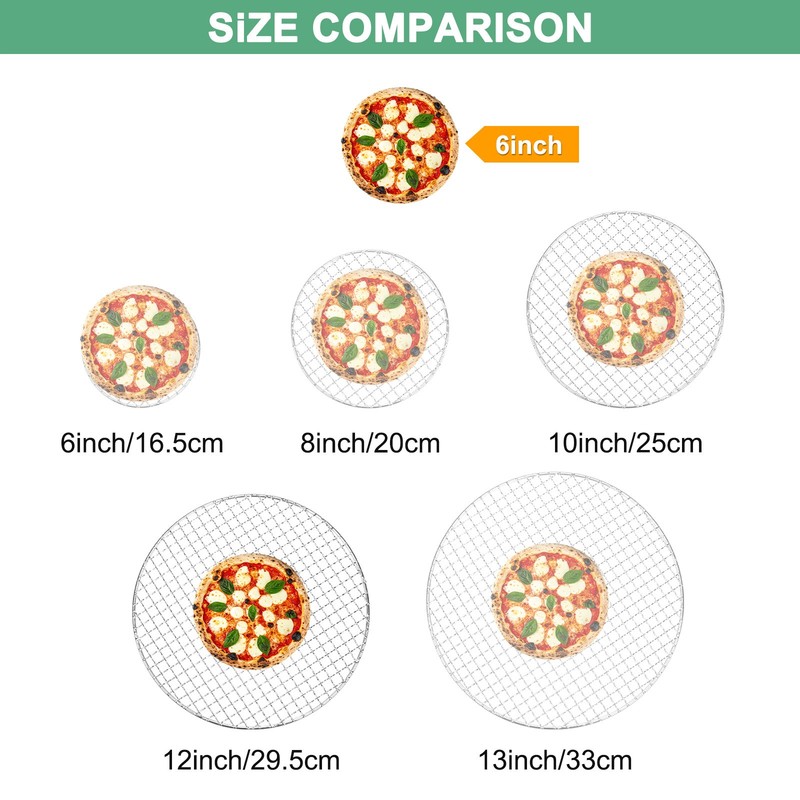 Cooling Grill, 12" Round Cooking Grill [Silver] gallery