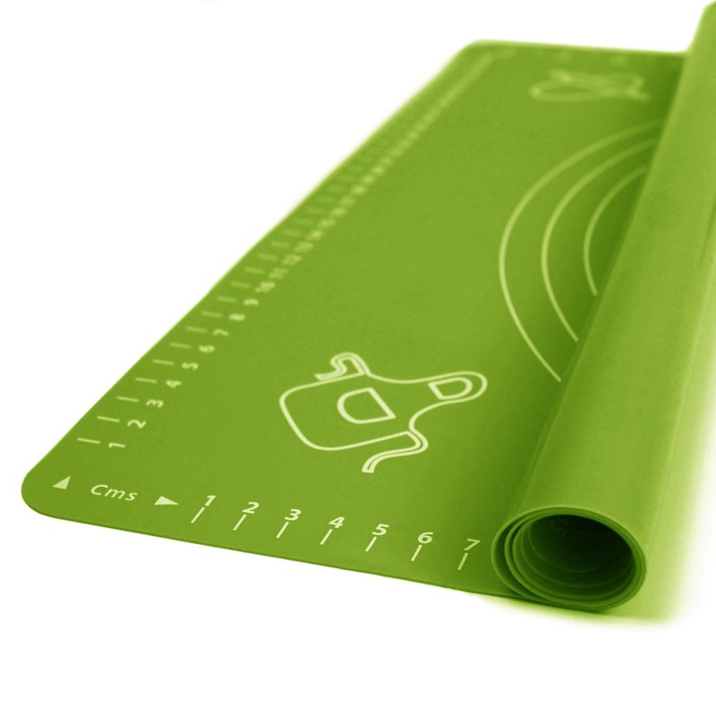 Silicone Baking Mat for Pastry Rolling Dough with Measurements, 25.6 x Green gallery