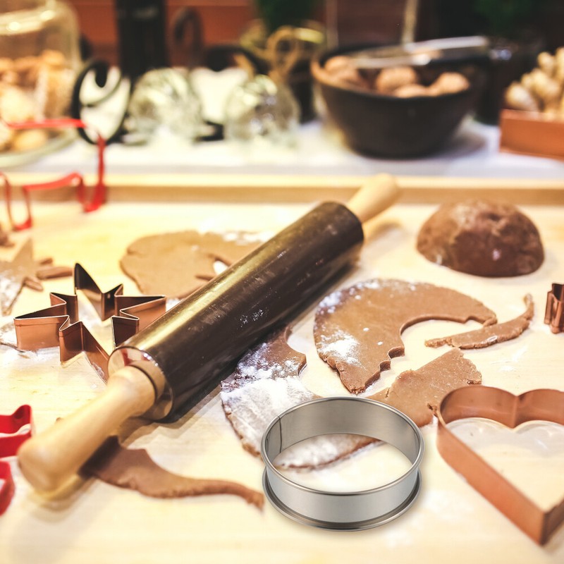 8pcs Biscuit Cutter Mousse Circle Rin Cookie Cutter Mold gallery