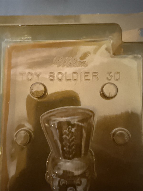 Vintage Wilton Candy Chocolate Mold Plastic Toy Soldier 3D Snaps Together gallery