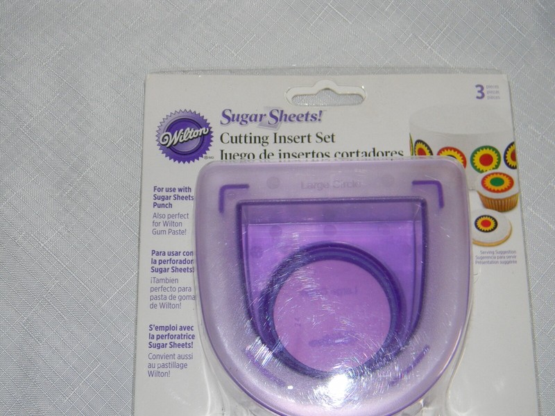 Wilton Sugar Sheets Cutting Insert 3 Pack of Layered Circles ~NEW~ gallery