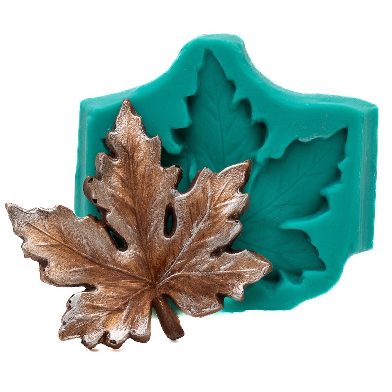 Maple Leaf Silicone Mold Food Safe Fondant Gum Paste Chocolate Mint Mould (745) gallery