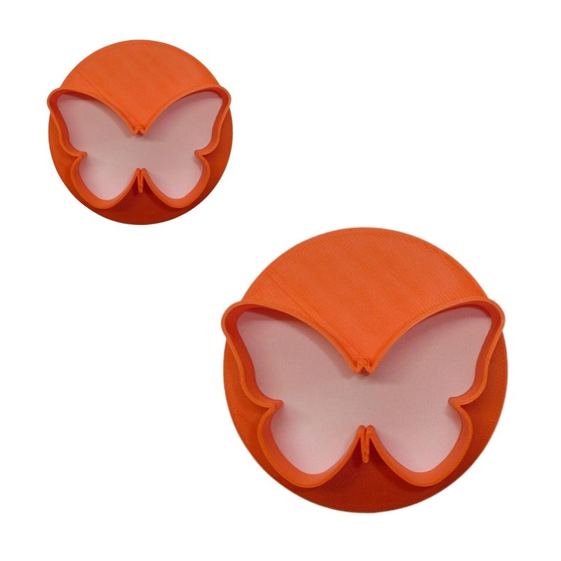 BUTTERFLY SET OF 2 SIZES CONCHA COOKIE CUTTERS MEXICAN SWEET BREAD STAMPS PR1795