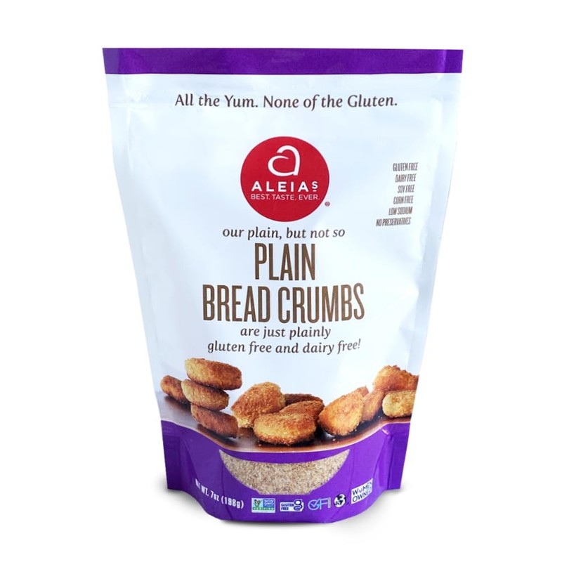 Aleia’s Gluten Free Plain Bread Crumbs – 7 oz (1 Pack) – Classic 7 ounce