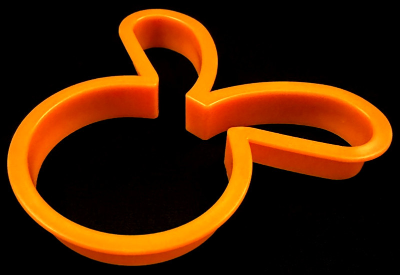 Cookie Cutter - Rabbit - Orange - Plastic - Approx. 4" x 4.25" x 0.5" gallery