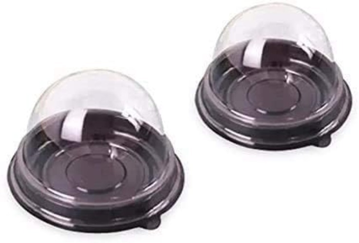 25pcs Clear Plastic Mini Cupcake & Dessert Containers, Dome, Eco-Friendly gallery