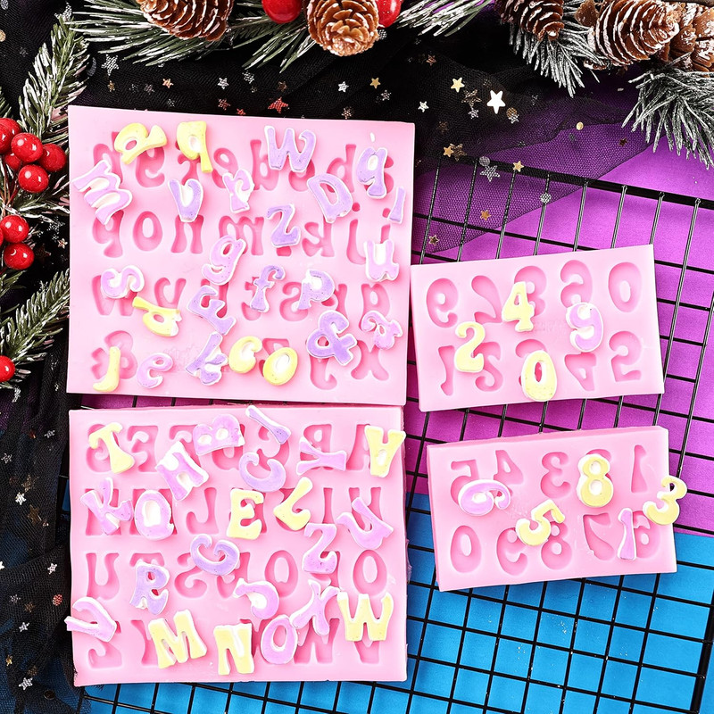 Letters Molds and Numbers Molds, Silicone Fondant Mold Chocolate Molds, 0-9 Numb gallery