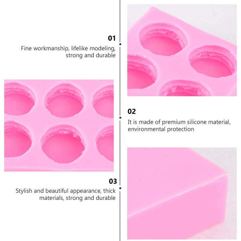 Rosy Silicone Macaron Mold Ideal for Baking Chocolate Soap and Candy Making gallery