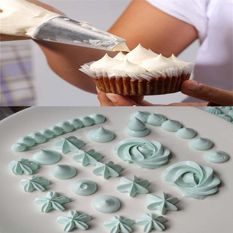 5Pcs Flower Piping Tips Set Stainless Steel Baking Tools Cookies, Cupcakes Rose gallery