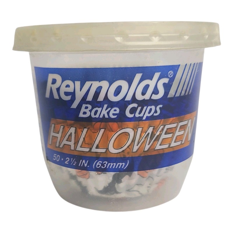 Vintage 1996 Reynolds Halloween Muffin Cupcake Baking Cups Open 30+ Cups Prop