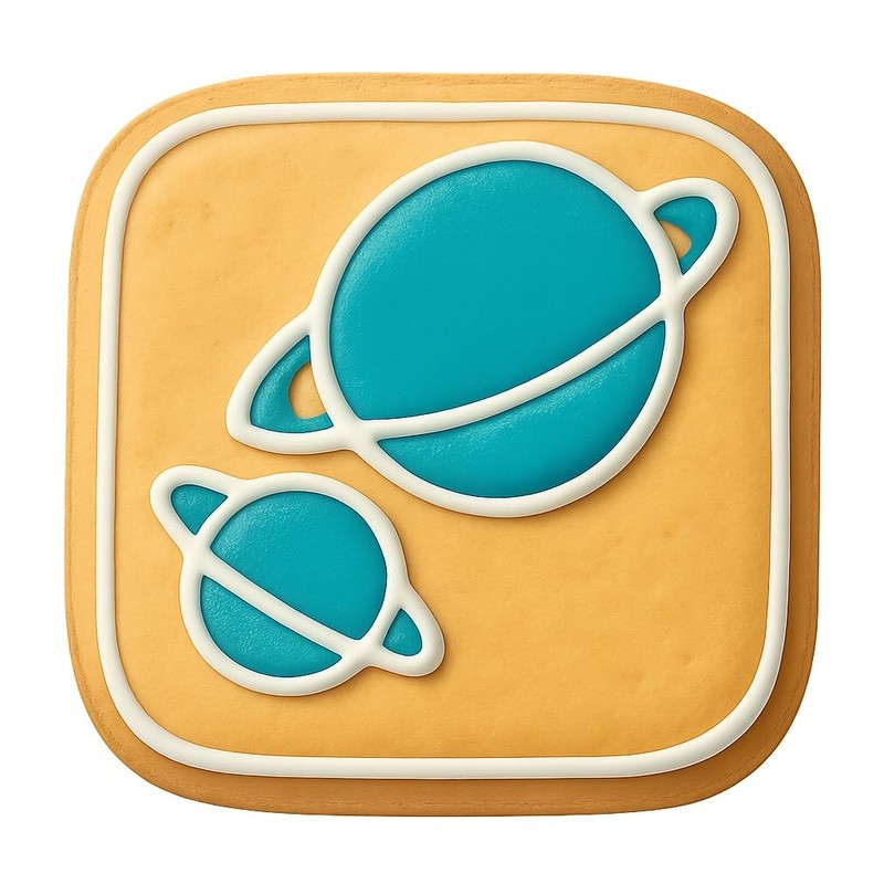 Wide Orbit Planets Cookie Cutter & Stamp, Fondant & Clay – 4×4