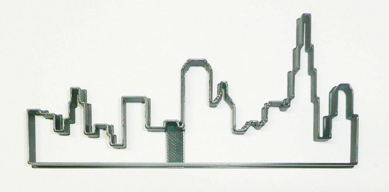 CHICAGO SKYLINE SILHOUETTE WINDY CITY SKYSCRAPERS COOKIE CUTTER USA PR3370